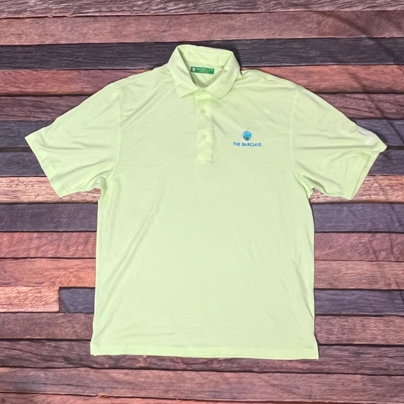 The Barclays Golfer Tennis Short Sleeve Mens Country Club Summer Vacation - Picture 1 of 6